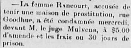 Découverte d'une maison de prostitution (1899)